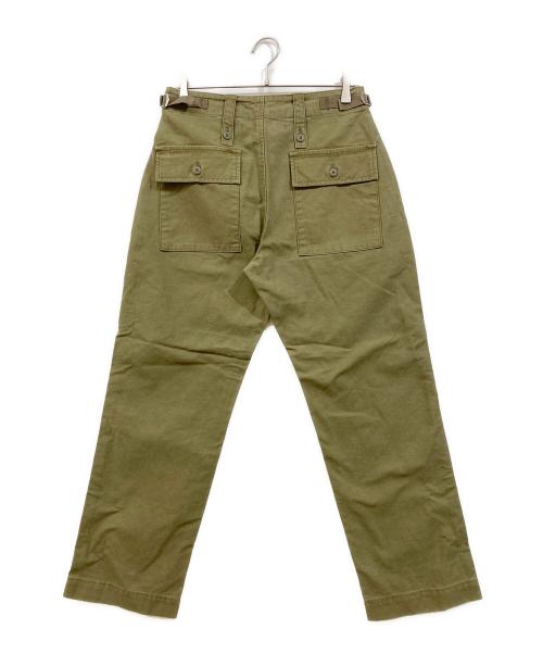 CLOTH&CROSS（クロスアンドクロス）CLOTH&CROSS (クロスアンドクロス) ベイカーパンツ オリーブ サイズ:1の古着・服飾アイテム