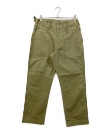 CLOTH&CROSS（クロスアンドクロス）の古着「ベイカーパンツ」｜オリーブ