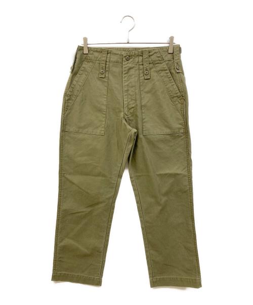 CLOTH&CROSS（クロスアンドクロス）CLOTH&CROSS (クロスアンドクロス) ベイカーパンツ オリーブ サイズ:SIZE 1の古着・服飾アイテム