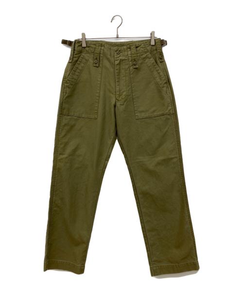 CLOTH&CROSS（クロスアンドクロス）CLOTH&CROSS (クロスアンドクロス) ベイカーパンツ　PT-L364 オリーブ サイズ:2の古着・服飾アイテム