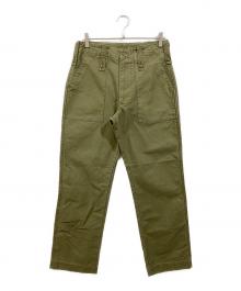 CLOTH&CROSS（クロスアンドクロス）の古着「ベイカーパンツ」｜オリーブ