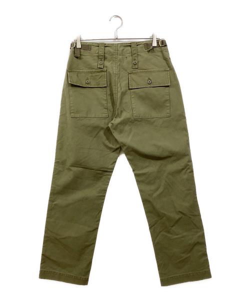 CLOTH&CROSS（クロスアンドクロス）CLOTH&CROSS (クロスアンドクロス) ベイカーパンツ オリーブ サイズ:2の古着・服飾アイテム