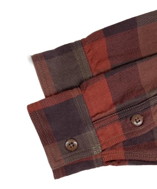 freewheelers（フリーホイーラーズ）freewheelers (フリーホイーラーズ) Mechanic Shirts”Baldy Gus” ブラウン サイズ:15の古着・服飾アイテム