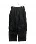 TapWater（タップウォーター）の古着「Cotton Linen Back Sateen Military Trousers」｜ブラック