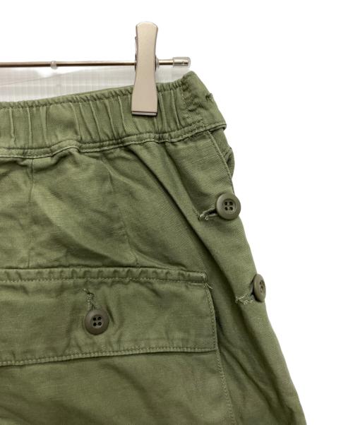 TapWater（タップウォーター）TapWater (タップウォーター) Cotton Linen Back Sateen Military Trousers/コットンリネンバックサテンミリタリートラウザー カーキ サイズ:36の古着・服飾アイテム