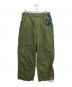 TapWater（タップウォーター）の古着「Cotton Linen Back Sateen Military Trousers/コットンリネンバックサテンミリタリートラウザー」｜カーキ