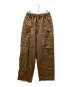 homspun（ホームスパン）の古着「高密度ウエポンギャザーパンツ」｜ブラウン