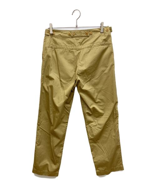 homspun（ホームスパン）homspun (ホームスパン) コットンウエザー高密度クロスパンツ　	水玉柄ベイカーパンツ ベージュ サイズ:Mの古着・服飾アイテム