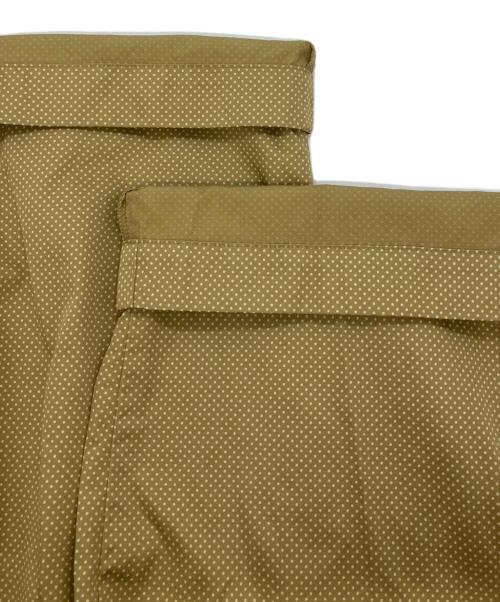 homspun（ホームスパン）homspun (ホームスパン) コットンウエザー高密度クロスパンツ　	水玉柄ベイカーパンツ ベージュ サイズ:Mの古着・服飾アイテム