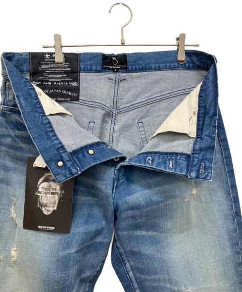 女神織DENIMES BY VIRGOWEARWORKS（メガミオリ）女神織DENIMES BY VIRGOWEARWORKS (メガミオリ) 90S VINTAGE FAT DENIME インディゴ サイズ:4 未使用品の古着・服飾アイテム