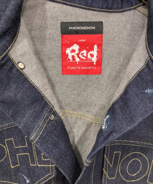 FUMITO GANRYU Red LABEL（フミトガンリュウ）FUMITO GANRYU Red LABEL (フミトガンリュウ) PHENOMENON (フェノメノン) アシンメトリーデニムジャケット インディゴ サイズ:記載なしの古着・服飾アイテム
