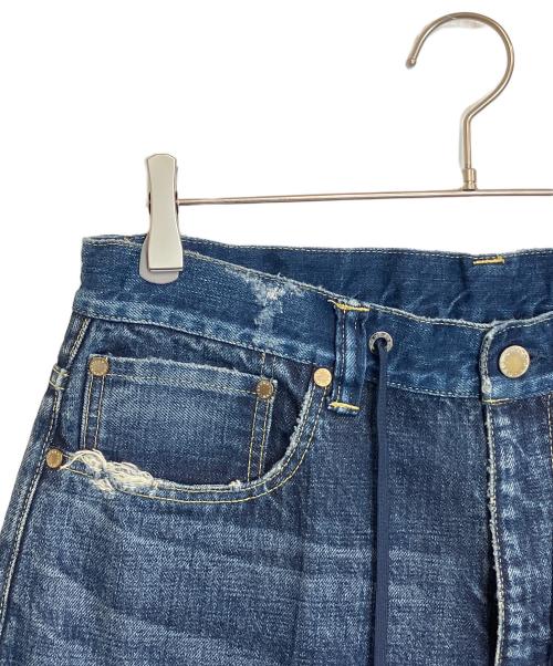 FUMITO GANRYU（フミトガンリュウ）FUMITO GANRYU (フミトガンリュウ) DAMAGED SARROUEL DENIM PANTS インディゴ サイズ:不明の古着・服飾アイテム