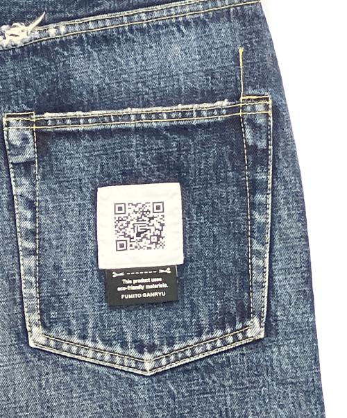 FUMITO GANRYU（フミトガンリュウ）FUMITO GANRYU (フミトガンリュウ) DAMAGED SARROUEL DENIM PANTS インディゴ サイズ:不明の古着・服飾アイテム