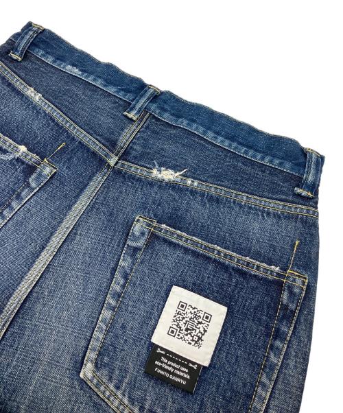FUMITO GANRYU（フミトガンリュウ）FUMITO GANRYU (フミトガンリュウ) DAMAGED SARROUEL DENIM PANTS インディゴ サイズ:不明の古着・服飾アイテム