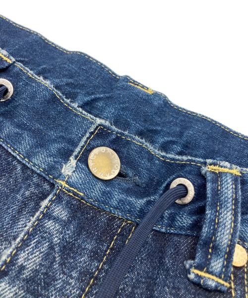 FUMITO GANRYU（フミトガンリュウ）FUMITO GANRYU (フミトガンリュウ) DAMAGED SARROUEL DENIM PANTS インディゴ サイズ:不明の古着・服飾アイテム