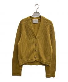 MARIA MCMANUS（マリアマクマナス）の古着「COCOON SPLIT SLEEVE カーディガン」｜マスタード