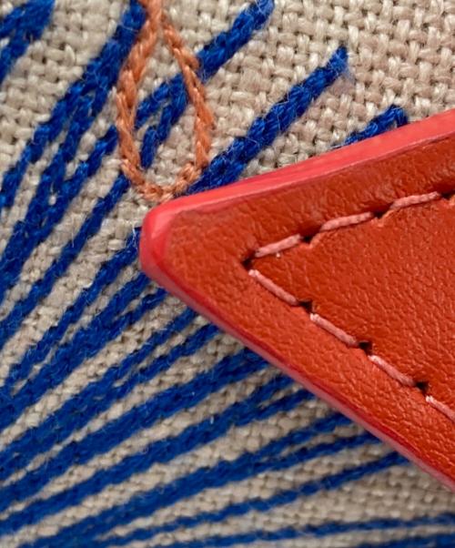 BALLEN PELLETTIERE（バレンペレッティエレ）BALLEN PELLETTIERE (バレンペレッティエレ) 2WAYショルダーバッグ ベージュ×レッドの古着・服飾アイテム