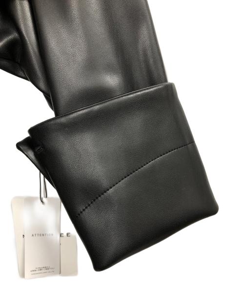 MACPHEE（マカフィー）MACPHEE (マカフィー) レザーライク カバーオール ブラック サイズ:36 未使用品の古着・服飾アイテム