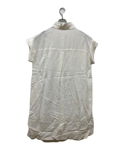 Le pivot（ル・ピボット）Le pivot (ル・ピボット) レーヨンリネンシャツワンピース ホワイト サイズ:FREEの古着・服飾アイテム