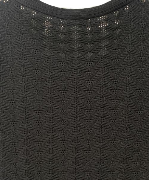 CHANEL（シャネル）CHANEL (シャネル) ココボタンニットワンピース ブラック サイズ:40の古着・服飾アイテム