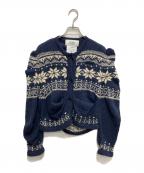 pillings by ryotamurakami×Ron Hermanピリングス バイ リョウタムラカミ×ロンハーマン）の古着「ノルディックニットカーディガン」｜ネイビー