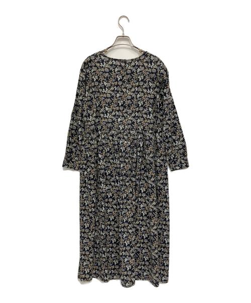 BEARDSLEY（ビアズリー）BEARDSLEY (ビアズリー) サラサプリントワンピース ネイビー サイズ:Freeの古着・服飾アイテム