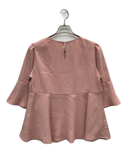 JUSGLITTY（ジャスグリッティー）JUSGLITTY (ジャスグリッティー) ペプラムブラウス ピンク サイズ:2の古着・服飾アイテム