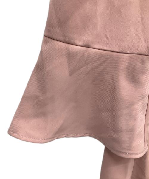 JUSGLITTY（ジャスグリッティー）JUSGLITTY (ジャスグリッティー) ペプラムブラウス ピンク サイズ:2の古着・服飾アイテム