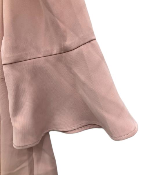 JUSGLITTY（ジャスグリッティー）JUSGLITTY (ジャスグリッティー) ペプラムブラウス ピンク サイズ:2の古着・服飾アイテム