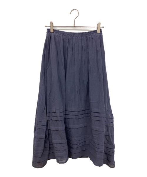 COLLECTIVA CONCEPCION（コレクティーバ コンセプシオン）COLLECTIVA CONCEPCION (コレクティーバ コンセプシオン) コットンギャザーロングスカート ブルー 未使用品の古着・服飾アイテム