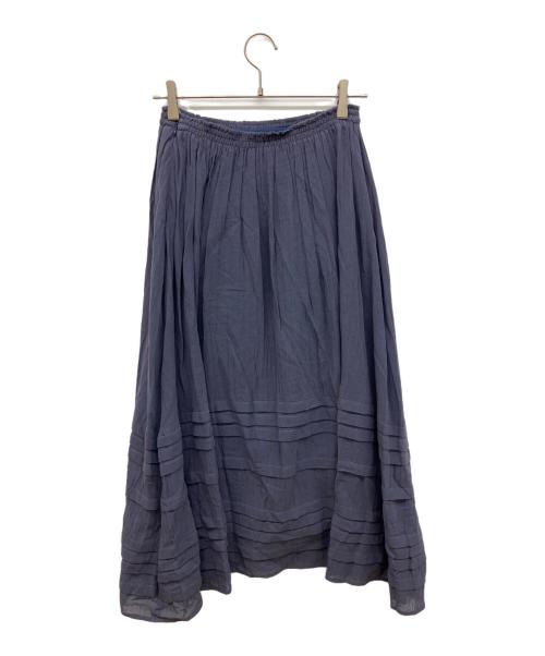 COLLECTIVA CONCEPCION（コレクティーバ コンセプシオン）COLLECTIVA CONCEPCION (コレクティーバ コンセプシオン) コットンギャザーロングスカート ブルー 未使用品の古着・服飾アイテム