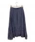 COLLECTIVA CONCEPCION (コレクティーバ コンセプシオン) コットンギャザーロングスカート ブルー 未使用品：6000円