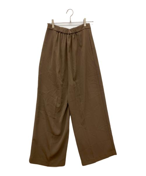 GIRL（ガール）GIRL (ガール) チュールレイヤードトップス・タイトスカート セットアップ ブラウン サイズ:Lの古着・服飾アイテム