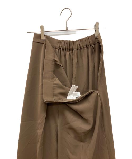 GIRL（ガール）GIRL (ガール) チュールレイヤードトップス・タイトスカート セットアップ ブラウン サイズ:Lの古着・服飾アイテム