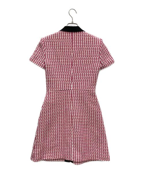 maje（マージュ）maje (マージュ) ツイードミニワンピース ピンク サイズ:36の古着・服飾アイテム