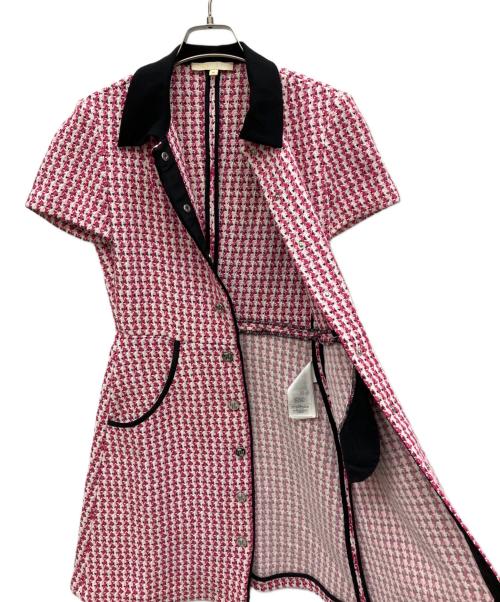 maje（マージュ）maje (マージュ) ツイードミニワンピース ピンク サイズ:36の古着・服飾アイテム