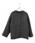 JOURNAL STANDARDジャーナルスタンダード）の古着「スーパー140ビーバーノーカラーショートコート」｜グレー
