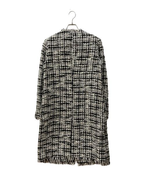 theory luxe（セオリーリュクス）theory luxe (セオリーリュクス) BODY/GLOW TWEED FABRIC/WAG ツイードコート ブラック サイズ:38の古着・服飾アイテム