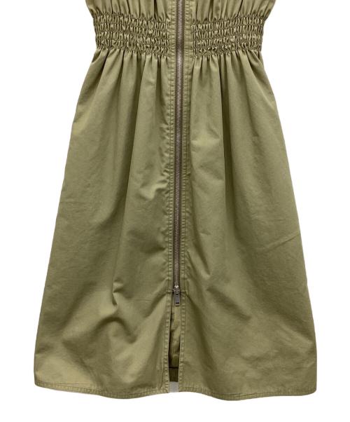 CELINE（セリーヌ）CELINE (セリーヌ) ノースリーブフルジップワンピース オリーブ サイズ:34の古着・服飾アイテム