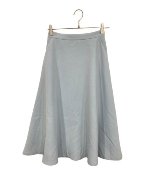 Aveniretoile（アベニールエトワール）Aveniretoile (アベニールエトワール) セラテリーダブルクロスフレアスカート ブルー サイズ:36の古着・服飾アイテム