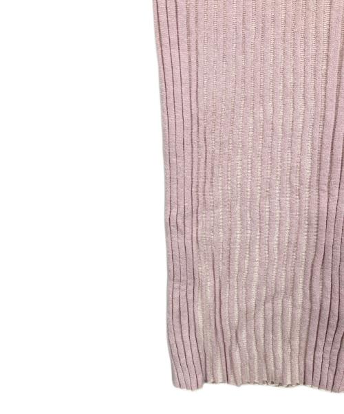 maison kitsune（メゾンキツネ）maison kitsune (メゾンキツネ) ベイビーフォックス パッチ リブ ミディスカート ピンク サイズ:Mの古着・服飾アイテム