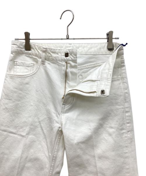 CURRENTAGE（カレンテージ）CURRENTAGE (カレンテージ) Slim straight denim pants　スリムストレートデニムパンツ ホワイト サイズ:2の古着・服飾アイテム