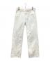 CURRENTAGE（カレンテージ）の古着「Slim straight denim pants　スリムストレートデニムパンツ」｜ホワイト