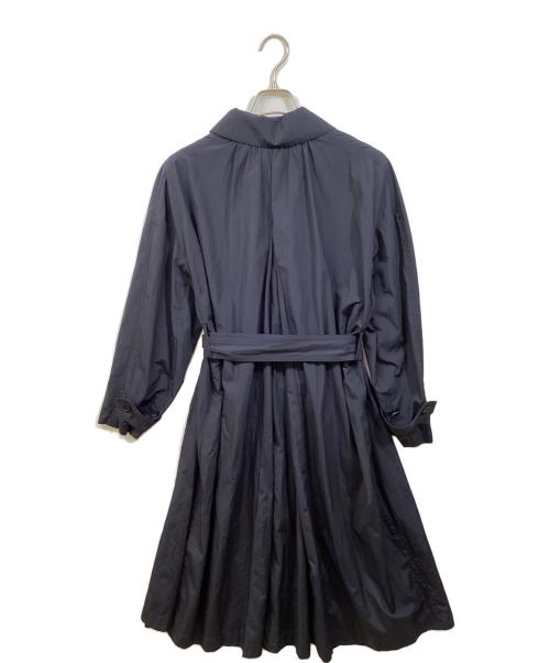 martinique（マルティニーク）martinique (マルティニーク) ギャザーステンカラーコート ネイビー サイズ:Freeの古着・服飾アイテム