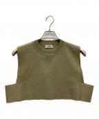 HYKEハイク）の古着「CREW NECK CROP TOP」｜カーキ