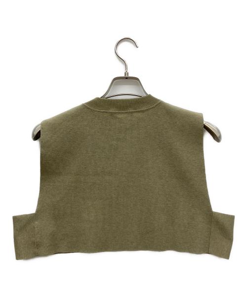 HYKE（ハイク）HYKE (ハイク) CREW NECK CROP TOP カーキ サイズ:freeの古着・服飾アイテム
