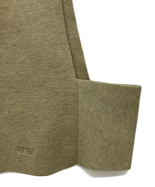 HYKE（ハイク）HYKE (ハイク) CREW NECK CROP TOP カーキ サイズ:freeの古着・服飾アイテム