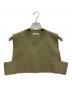 HYKE（ハイク）の古着「CREW NECK CROP TOP」｜カーキ