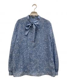 theory luxe（セオリーリュクス）の古着「Dotty Print Jina Blouse」｜ライトブルー