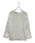 UNITED ARROWS (ユナイテッドアローズ) シアーラメジャガードブラウス ホワイト サイズ:Free：6000円